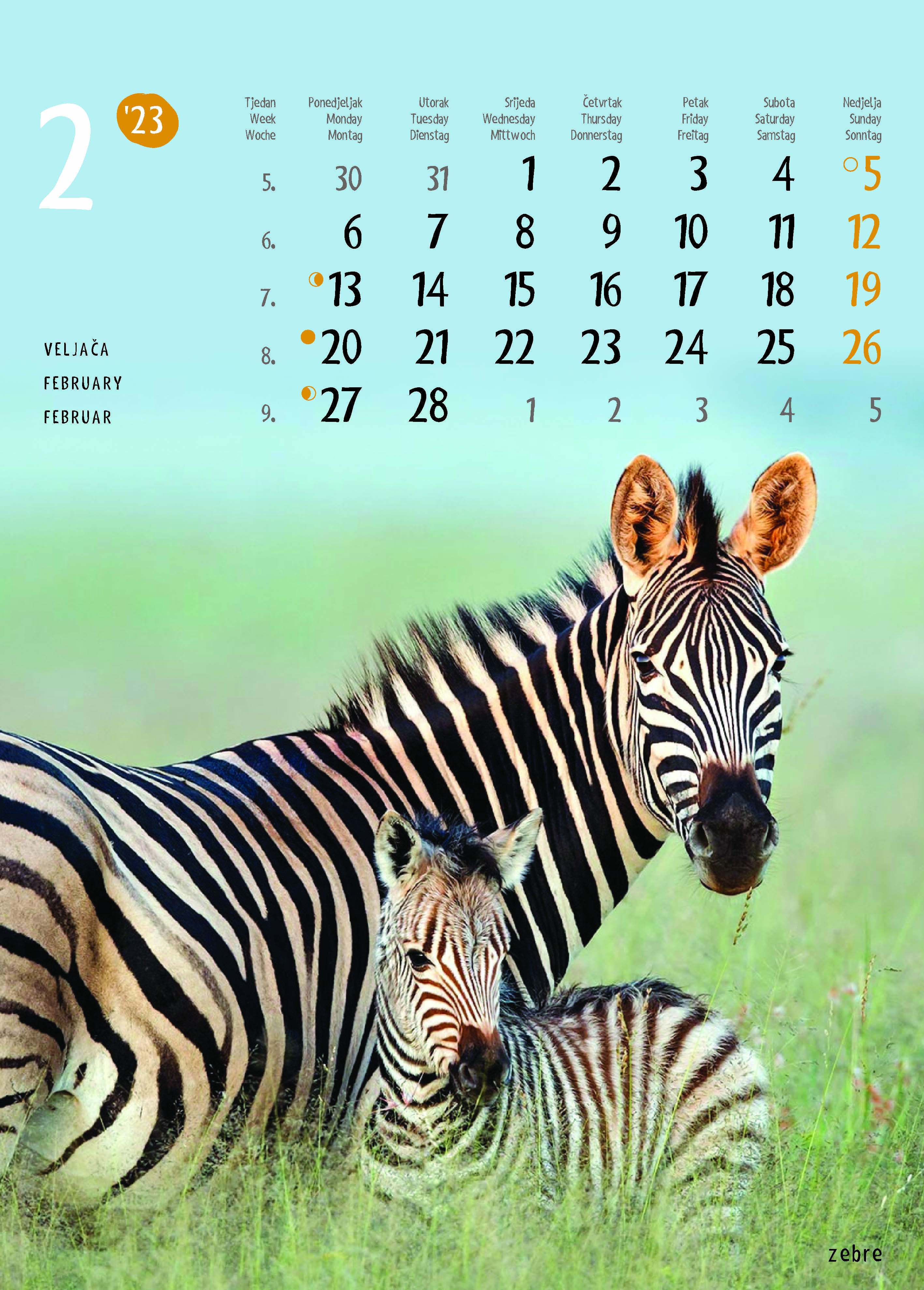 "ŽIVOTINJE" neuvezani, 13 list., dim: 24x34 cm, PVC vrećica, P/40