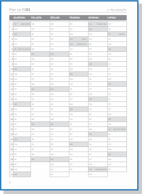 PLANER dnevni šivani crni TK  B5  (163 x225) P40