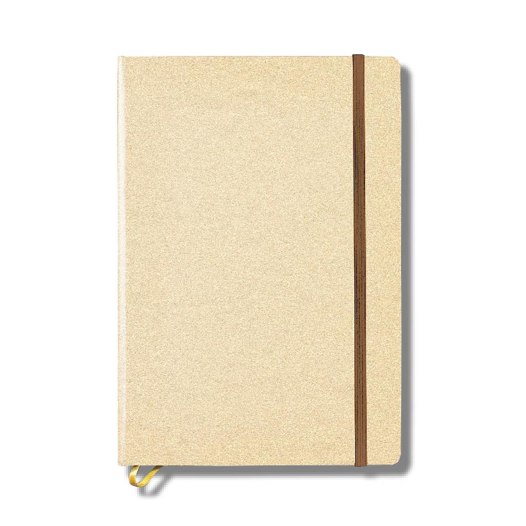 "EKO NOTES" notebook A5, with brown elastic band, business, format:14,8x21cm, P/20