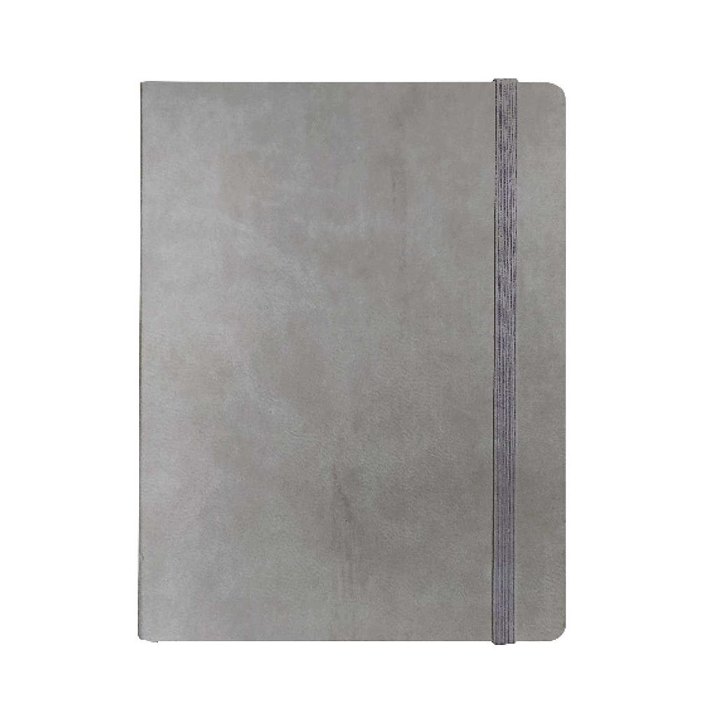 "BIG BLOOM" light grey notebook B5, business, format: 16,5 x 23,5 cm, 192 pages,  P/20