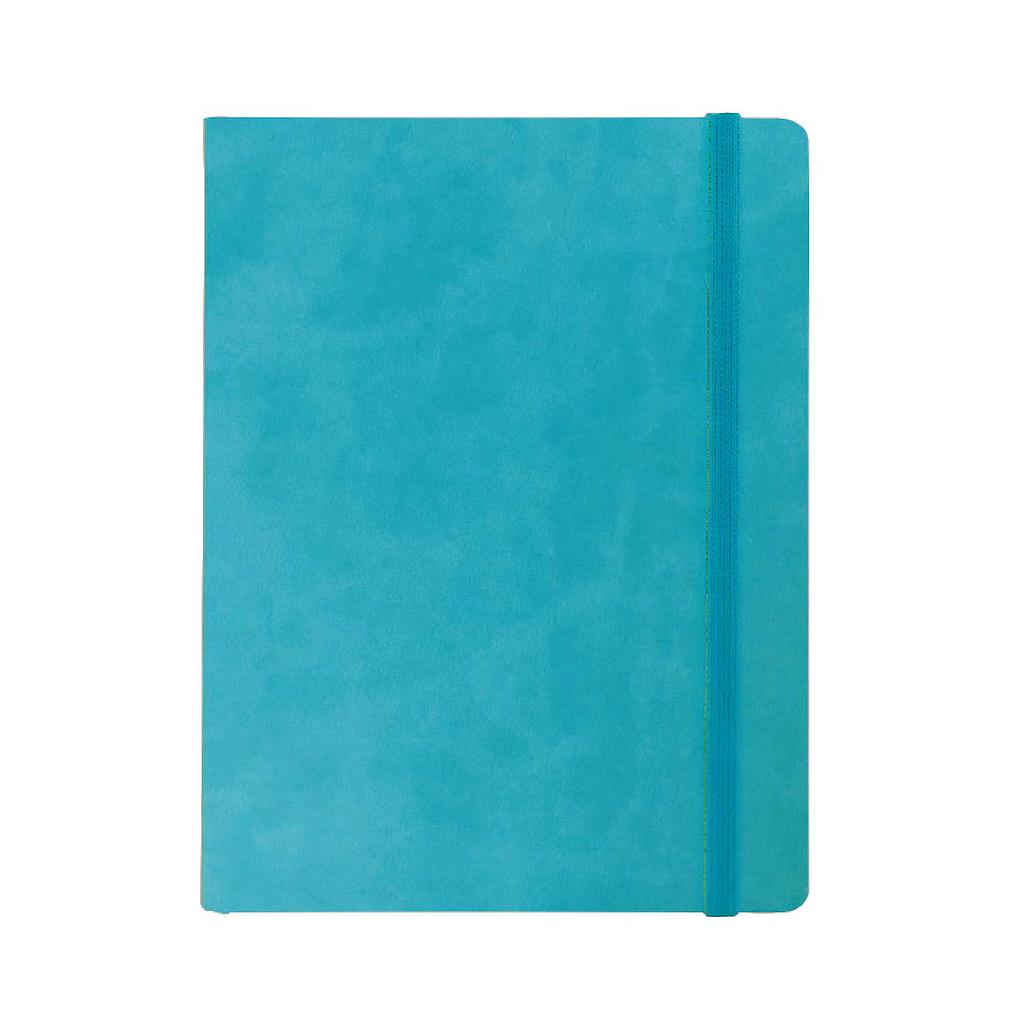 "BIG BLOOM" turquoise notebook B5, business, format: 16,5 x 23,5 cm, 192 pages,  P/20