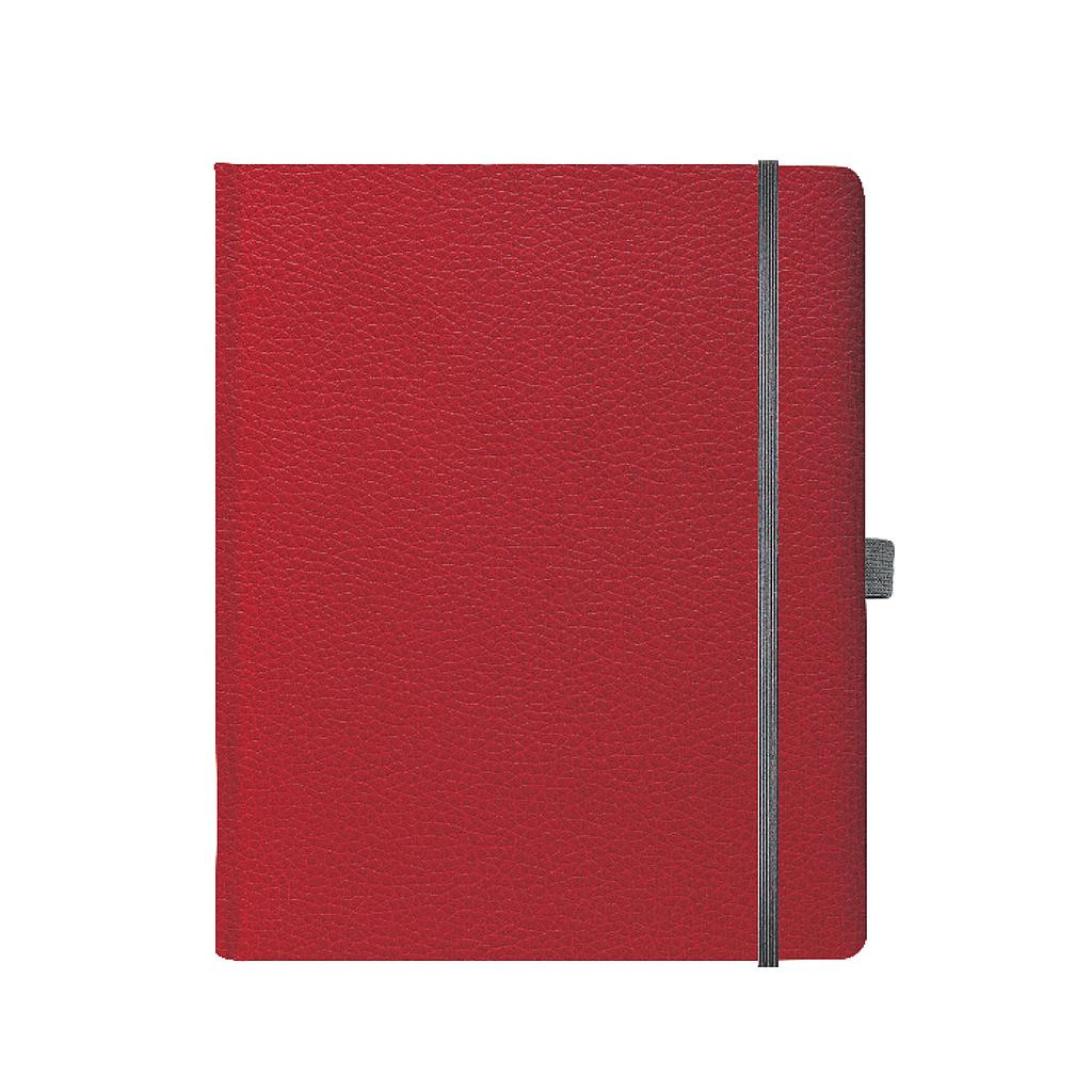 "LONDON" red diary A4, format: 21x26,5cm, 192 pages, P/20