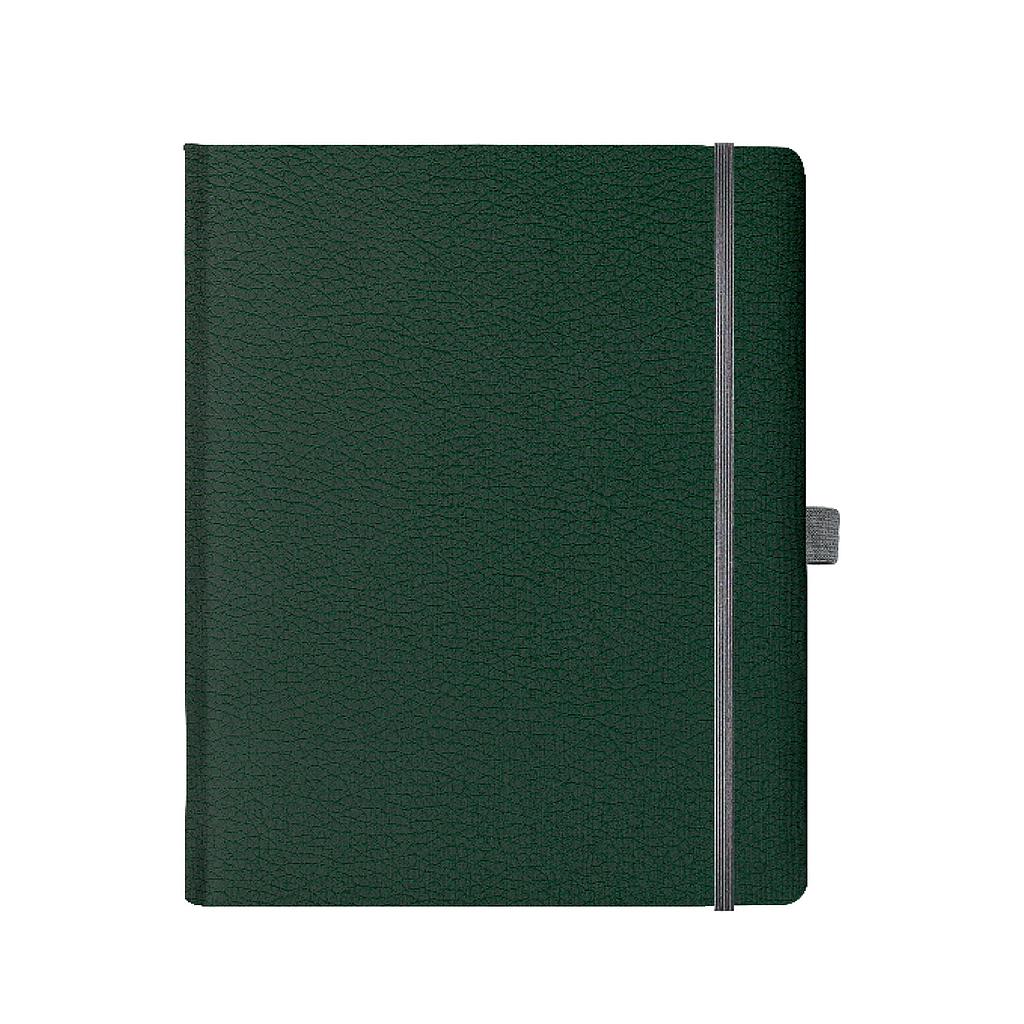 "LONDON" green diary A4, format: 21x26,5cm, 192 pages, P/20