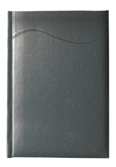 "TALIS A5" anthracite diary, format: 14x21 cm, 192 pages, P/20