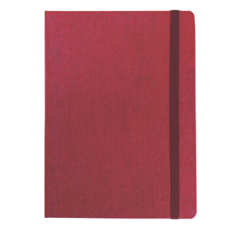 "JEANS" bordeaux notebook A5, with elastic band, format:14,8x21cm, P/20