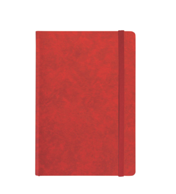"MONZA" red notebook A5, business, format:14,8x21cm, P/20