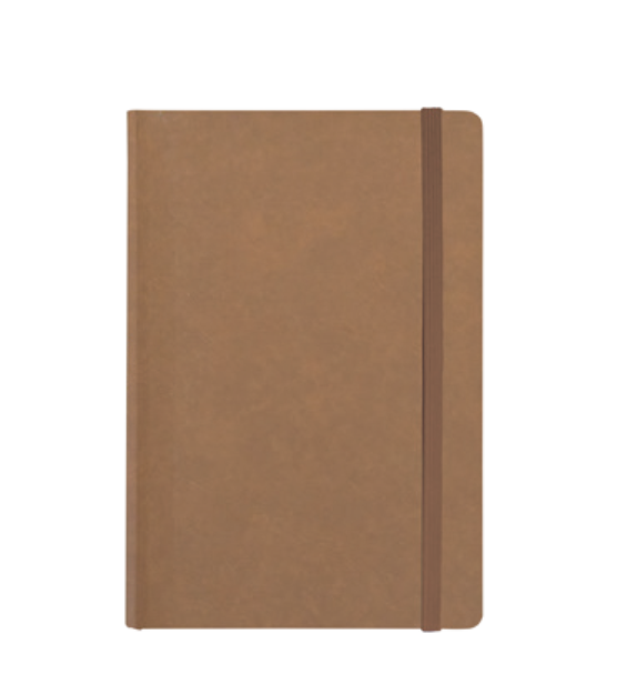 "MONZA" brown notebook A5, business, format:14,8x21cm, P/20