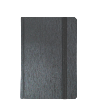 "LINAS" anthracite grey notebook A5, business, format:14,8x21cm, P/20