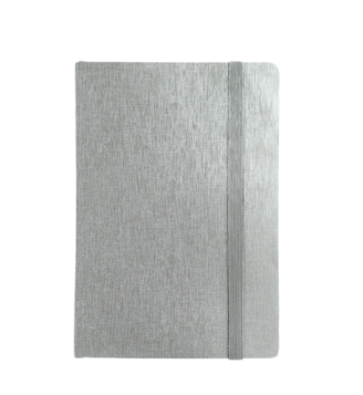 "LINAS" silver notebook A5, business, format:14,8x21cm P/20