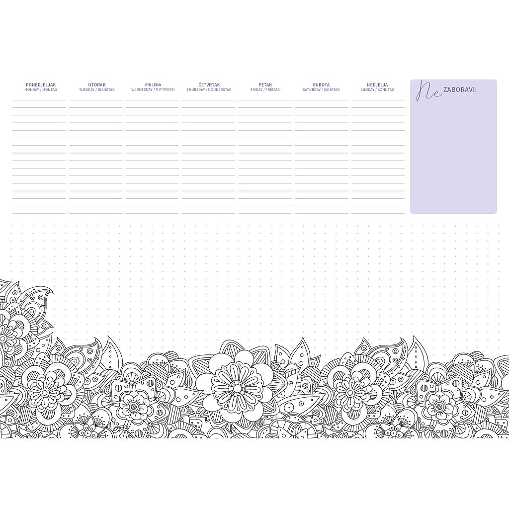 Desktop map BOJANKA, ruler, format:47x34cm, P/20