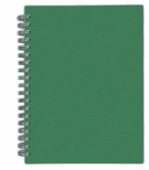 "ROKOVNIK" green, wire bound B5, format: 16,5x23,5 cm, 192 pages, P/25