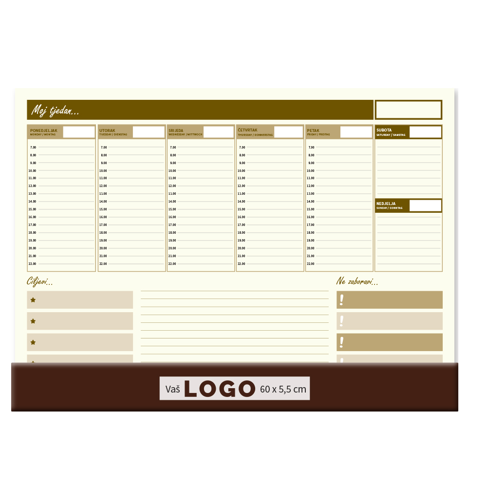 Desktop map ŠAMOA, ruler, format:47x34cm, P/20