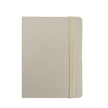 "RIO A6" BEIGE NOTEBOOK, business, format:11,5x15,5cm, P/40