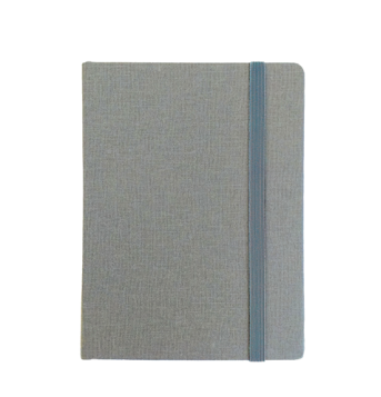 "RIO A6" SILVER NOTEBOOK, business, format:11,5x15,5cm, P/40