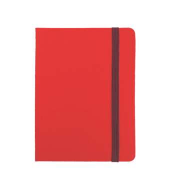 "RIO A6" RED NOTEBOOK, business, format:11,5x15,5cm, P/40