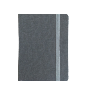 "RIO A6" ANTHRACITE GREY NOTEBOOK, business, format, dim:11,5x15,5cm, P/40