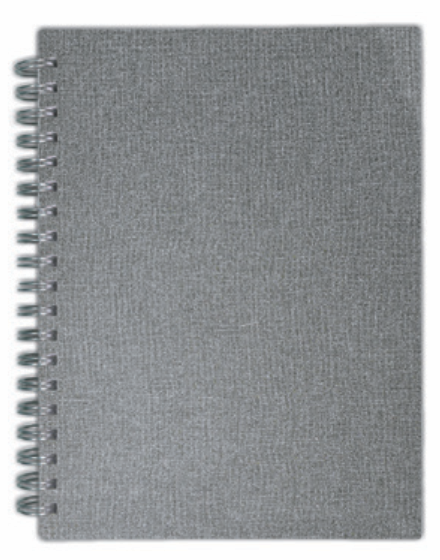 "ROKOVNIK" anthracite, wire bound B5, format: 16,5x23,5 cm, 192 pages, P/25