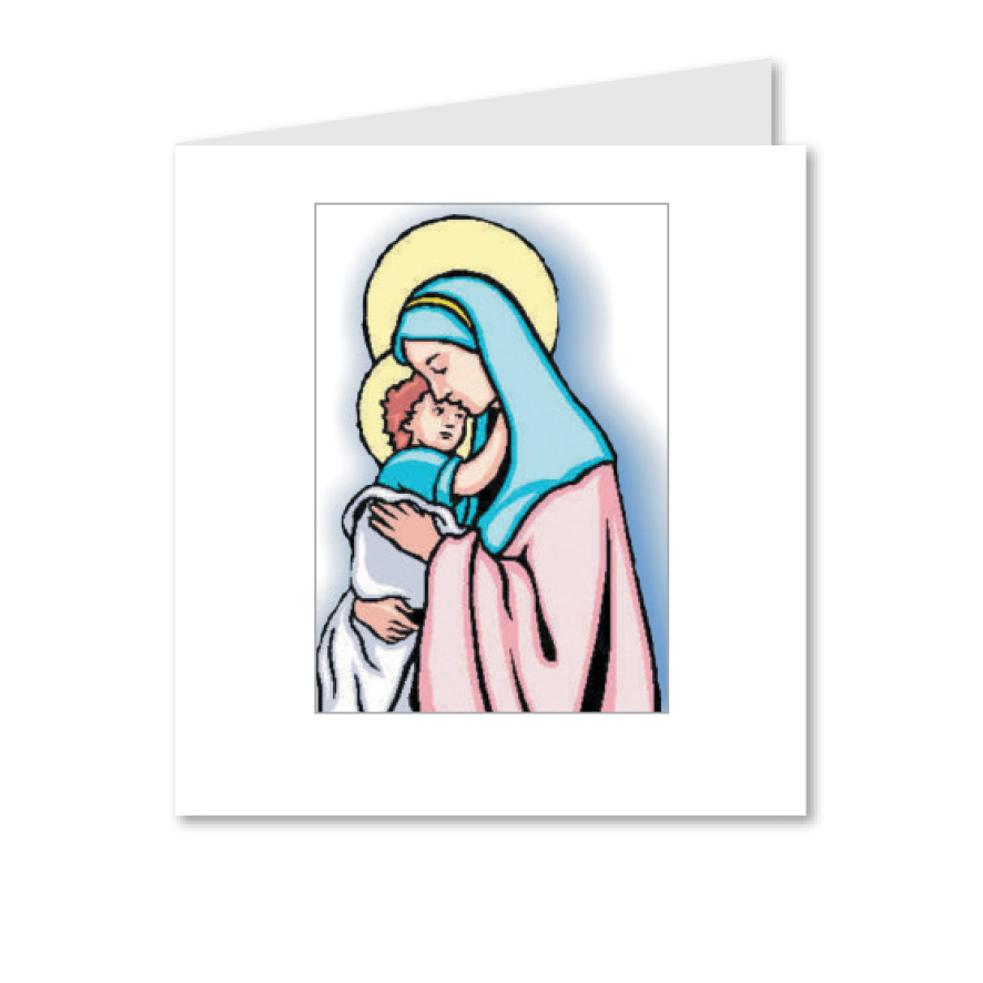 Card BOŽIĆNA MARIJA, format:15,5x16,5, P/10