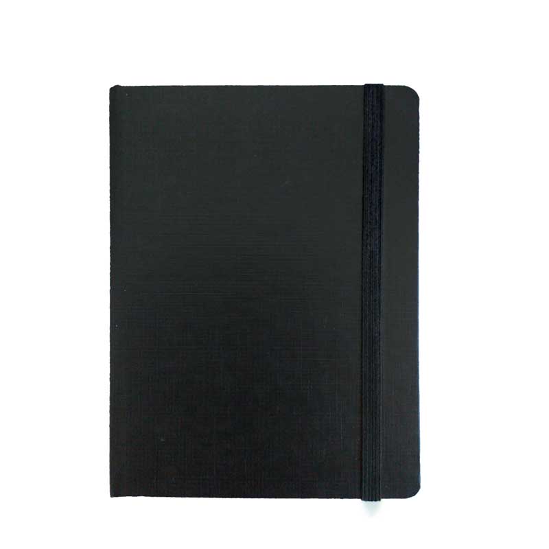 "RIO BIG" BLACK NOTEBOOK B5, business, format: 16,5 x 23,5 cm, 192 pages,  P/20