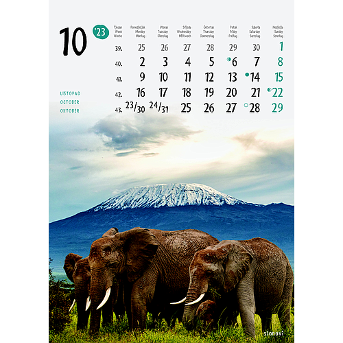 "ŽIVOTINJE" neuvezani, 13 list., dim: 24x34 cm, PVC vrećica, P/40