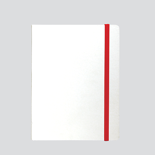 "PERLA" s CRVENOM gumicom NOTES A5, poslovni, dim:14,8x21cm, P/20