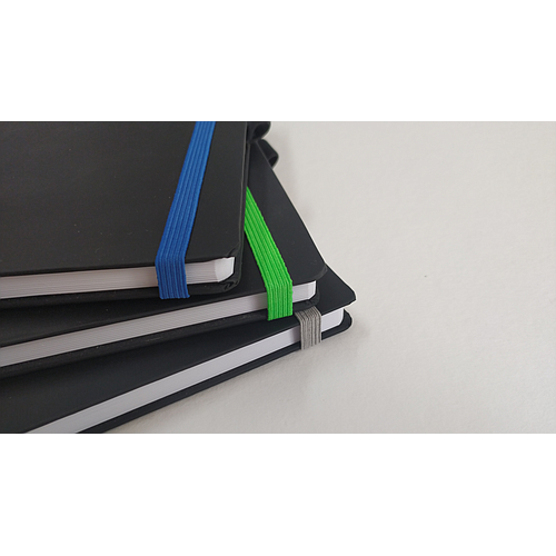 "PANTERA" s PLAVOM gumicom NOTES A5, poslovni, dim:13,5x21cm, P/40