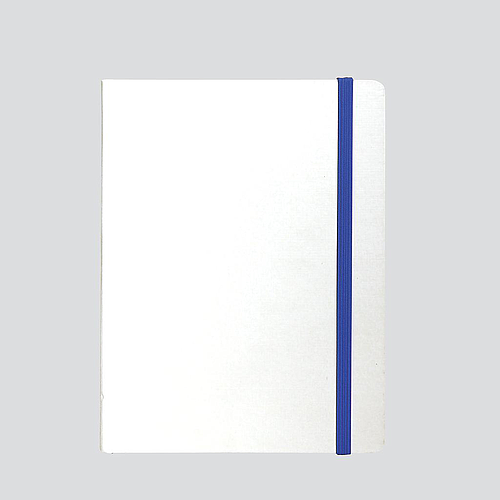 "PERLA" notebook A5, with blue elastic band, business, format:14,8x21cm, P/20