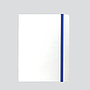 "PERLA" notebook A5, with blue elastic band, business, format:14,8x21cm, P/20