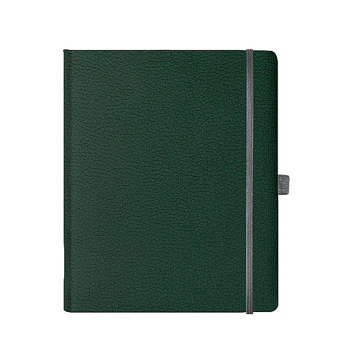 "LONDON" green diary A4, format: 21x26,5cm, 192 pages, P/20