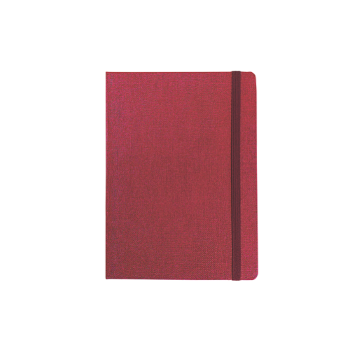 "JEANS" bordeaux notebook A5, with elastic band, format:14,8x21cm, P/20