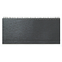 DESK planner LINAS ANTHRACITE, wire bound, format:30x14,5cm, 128 pages, P/50