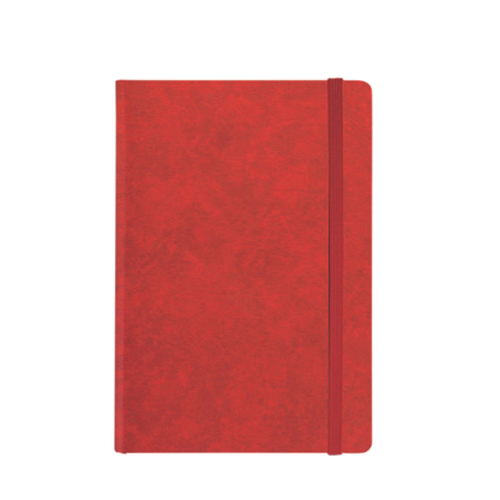 "MONZA" red notebook A5, business, format:14,8x21cm, P/20