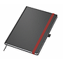 "PANTERA" notebook A5, with red elastic band, business, format:14,8x21cm, P/20