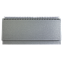 DESK planner 01 SILVER, wire bound, format:30x14,5cm, 128 pages, P/50