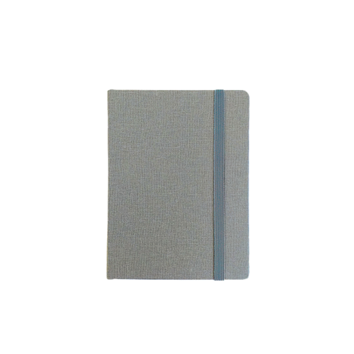"RIO A5" SILVER NOTEBOOK, business, format:14,8x21cm, P/20