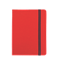 "RIO A6" RED NOTEBOOK, business, format:11,5x15,5cm, P/40