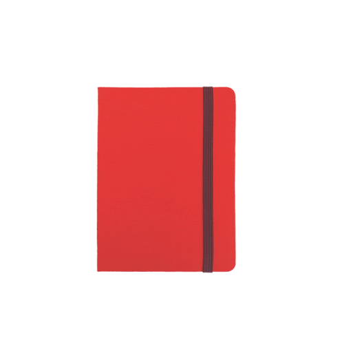 "RIO A5" RED NOTEBOOK, business, format:14,8x21cm, P/20