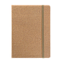 "WOOD" brown diary A5, with elastic band, format:14,8x21cm, P/20