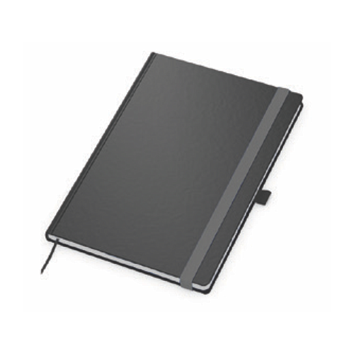 "PANTERA" notebook A5, with grey elastic band, business, format:14,8x21cm, P/20