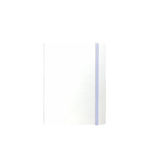 "RIO A6" WHITE NOTEBOOK, business, format:11,5x15,5cm, P/40