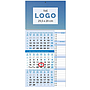 "Poslovni PLAVI planer" three month calendar, 12 sheets, format: 29,5x62cm, PVC bag, date indicator, P/50 