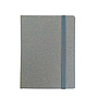 "RIO BIG" SILVER NOTEBOOK B5, business, format: 16,5 x 23,5 cm, 192 pages,  P/20