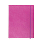 "BLOOM" pink notebook A5, with elastic band, format:14x21cm, P/40