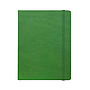 "BLOOM" green notebook A5, with elastic band, format:14x21cm, P/40